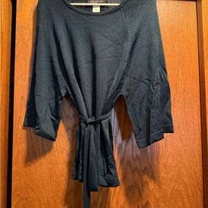 Jones New York Dark Green Crew Neck Sweater